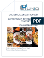 Gastronomía Europea (II) - Rodríguez Monroy Valeria