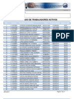 Listado Trabajadores Activos IVSS