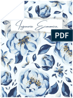 Blue & White Watercolor Flower Cover Planner