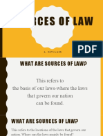 2. Sources of Law