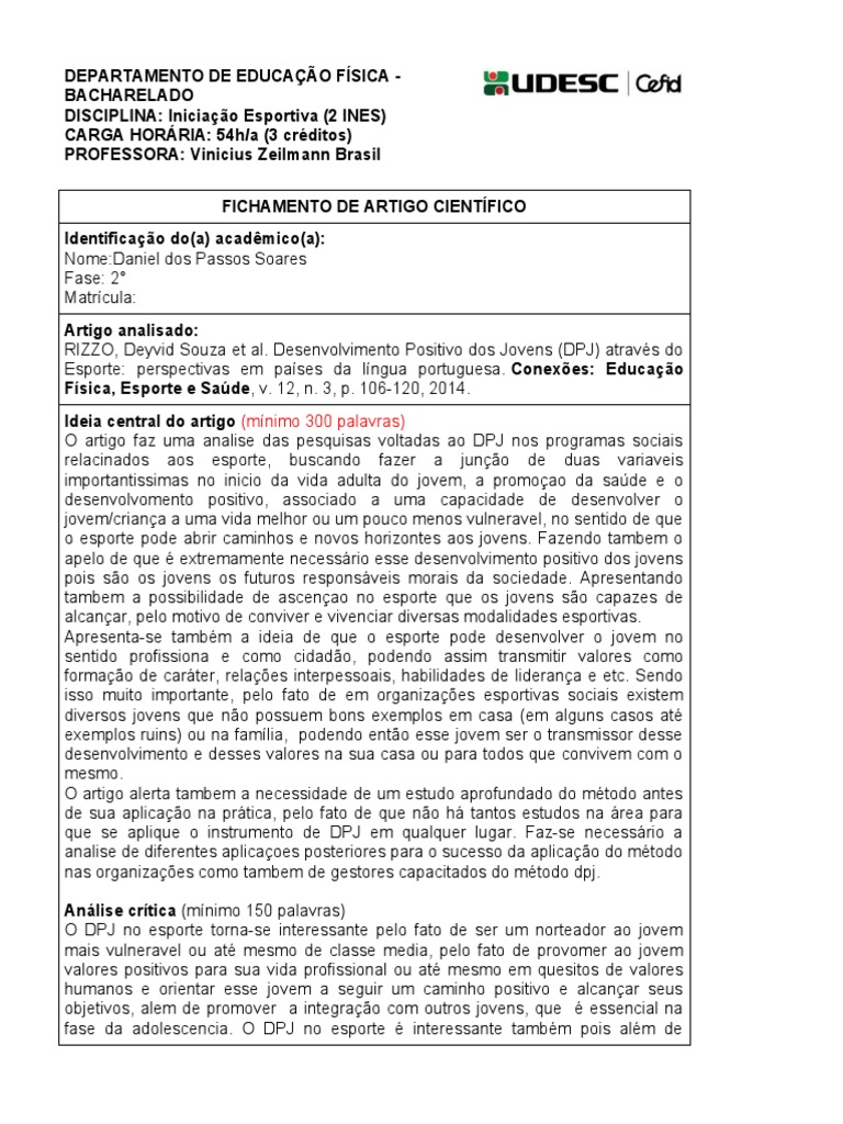 Artigo 1 - Template para Fichamento de Artigo Científico (TODOS ...