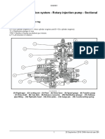 Engine - Fuel Injection System - Rotary Injection Pump - Sectional View