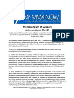 Memorandum of Support A04146