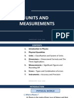 Units and Measurements: Abhishek Sethi - Allen - 16306