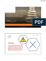 5 - Relevant Costing and Differential Analysis