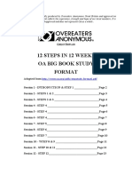 12 Steps in 12 Weeks Oa Big Book Study Format: Reat Ritain