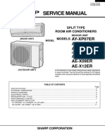 Service Manual: AY-XP07ER AY-XP09ER AY-XP12ER AE-X07ER AE-X09ER AE-X12ER