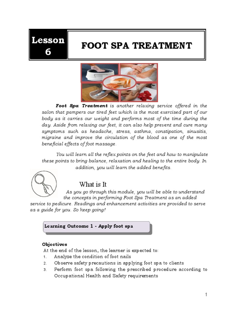 Module 5.1Beauty CareNail Care Services PDF Foot Hand