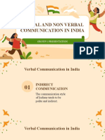 Verbal and Non Verbal Communication of India