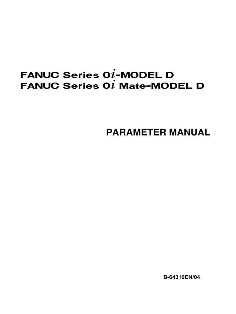 FANUC 0i Series Parameter Manual | PDF | Parameter (Computer ...