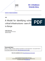 A Model For Identifying Vulnerabilities On Critical Infrastructures - Case of Cyber Threats in Kenya