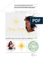 Set Your Wellness Intentions For 2022!!: Beauty Health & Wellness Warriors Good News Letter