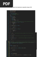 Write A Program That Implements An Algorithm Using An IDE