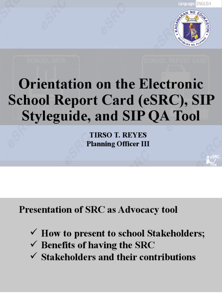 eSRC Orientation and SIP Styleguide | PDF | Automation | Microsoft Excel