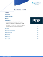 Continuity of A Function at A Point: Lesson 3.1