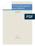 Rail Road Crossing GAD Approval System (RORACS) : User Manual