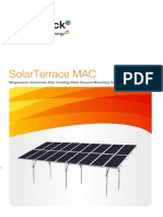 Solarterrace Mac: Magnesium Aluminum Zinc Coating Steel Ground Mounting Solution