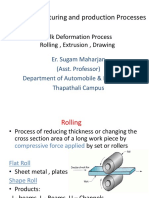 Rolling Extrusion & Drawing