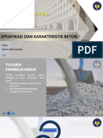 PPT Pertemuan 8 - Spesifikasi Dan Karakteristik Beton