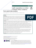 The Effects of Health Expenditure On Infant Mortality in Sub-Saharan Africa: Evidence From Panel Data Analysis