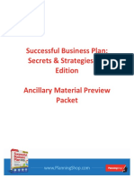 Successful Business Plan: Secrets & Strategies, 6 Edition Ancillary Material Preview Packet