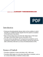 Acute Pulmonary Thromboembolism