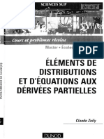 (Sciences sup. Mathématiques) Claude Zuily - Éléments de distributions et d’équations aux dérivées partielles _ cours et problèmes résolus-Dunod (2006)