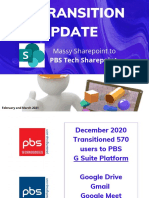 It Transition Update: Massy Sharepoint To