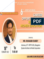 Career Counselling Lecture 6 - Mr Rishabh Dubey