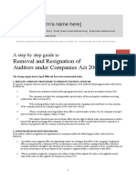 Removal and Resignation of Auditors Under Companies Act 2006