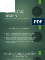 GEOMETRIC DESIGN VERTICAL & HORIZONTAL ALIGNMENT GUIDE