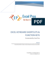 Excel Shortcuts - ExcelPros