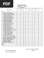 Grading Sheets 2024-2025 | PDF