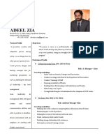 Adeel Zia: Personal Profile Objectives