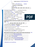 Simple Present Tense and Negatives Worksheet