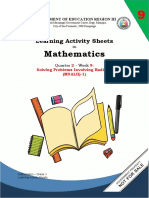 Mathematics: Learning Activity Sheets