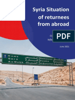 Syria Situation of Returnees From Abroad: Country of Origin Information Report