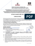 Convocatoria 02-2022 Profesorado 8 Cohorte