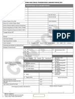 Contoh Formulir Catin PKM Cengkareng 2020