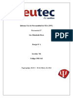 Tarea N°11 - Test de La Personalidad de TEA-TPT - Psicometria IV