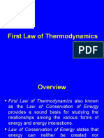 First Law of Thermodynamics Explained
