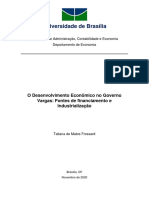 O Desenvolvimento Econômico no Governo Vargas