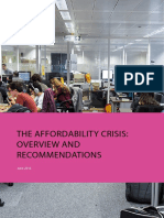 The Affordability Crisis - Overview and Recommendations