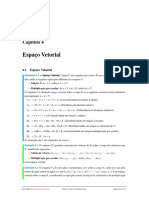 Espaço Vetorial e Combinação Linear