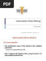 Association Rule Mining: FP Growth