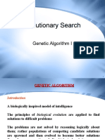 Evolutionary Search: Genetic Algorithm I