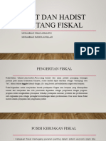 Ayat Dan Hadits Tentang Fiskal