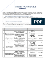 Plan Anual de Seguridad y Salud en El Trabajo