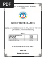 Analyze The Cause of Inflation in Vietnam