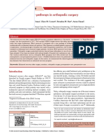 Enhanced Recovery Pathways in Orthopedic Surgery: Review Article